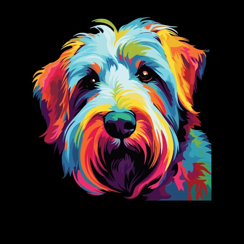 Wasserfarben Farbenfroher Sealyham Terrier