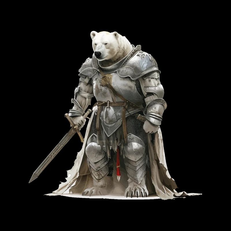 Polar Bär Ritter Mittelalter