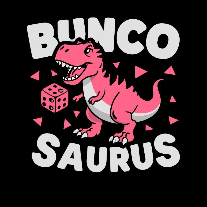 T-rex Dinosaurier Bunco Design Für Ein Bunco Babe
