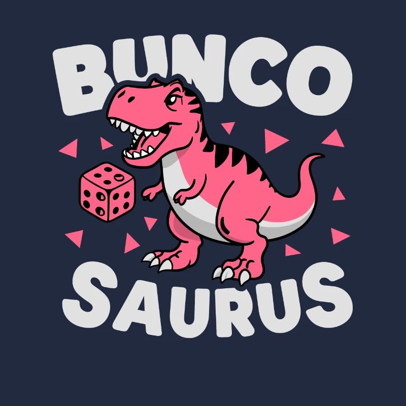 T-Rex Dinosaur Bunco Design for a Bunco Babe