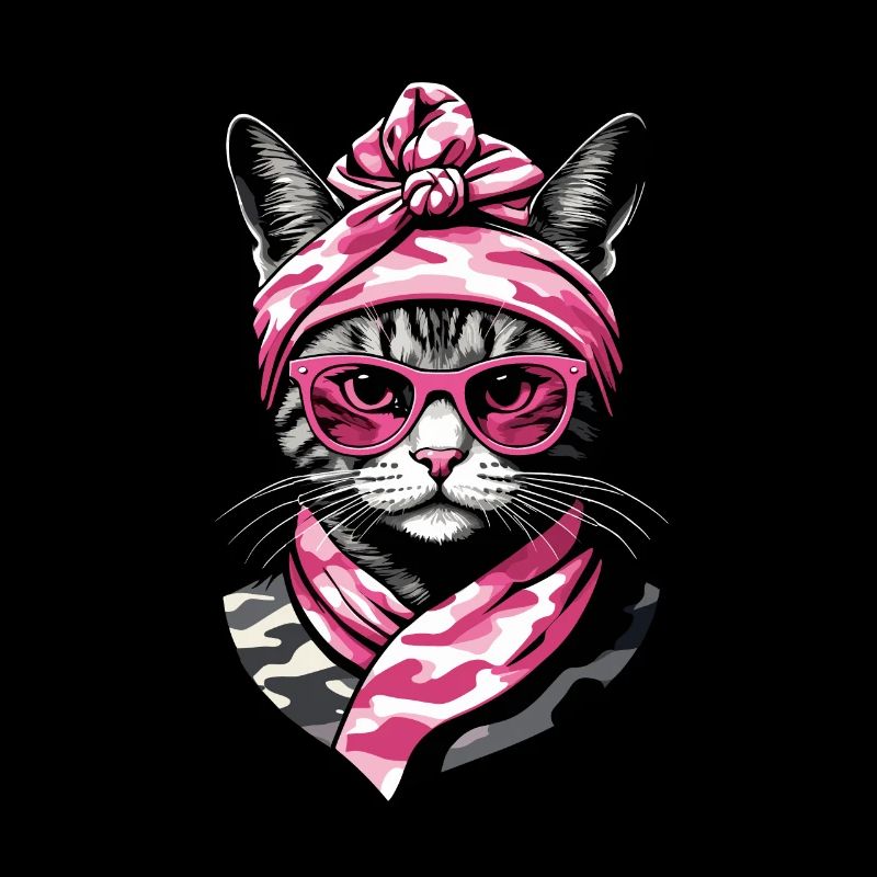 Mignon Chat Maman Cat Amant Maman Style