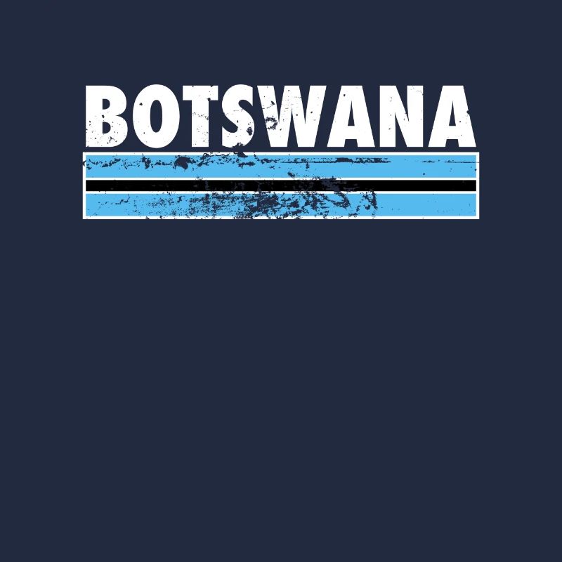 Botswana Botswana Vintage Botswana Drapeau du Botswana