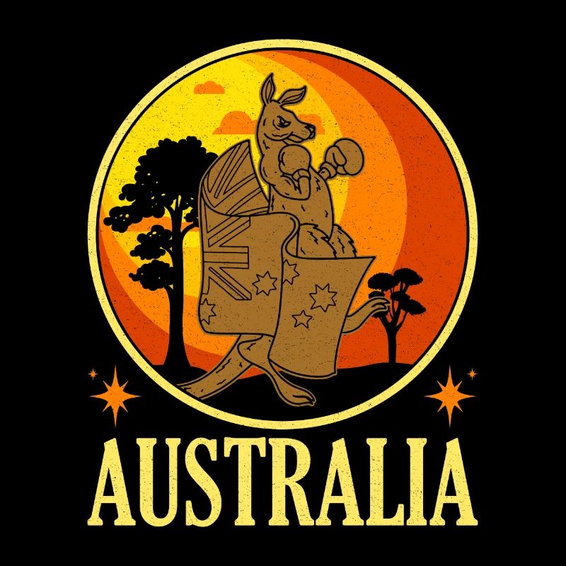 Australien Souvenir Känguru Flagge Boxen Erbe