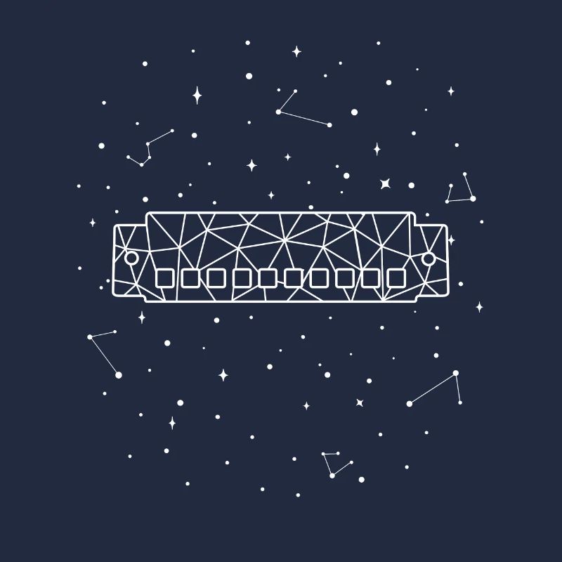Sternbild Mundharmonika Konstellation Harmonicist