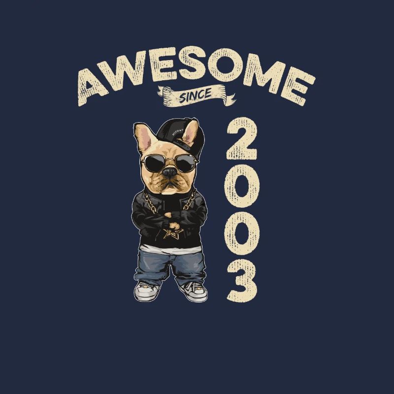2003 Birthday Awesome since Cool Dog