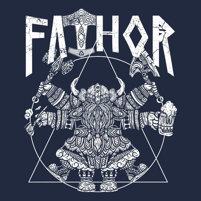 Wikinger Papa Vathor Lustiges Wikinger Design