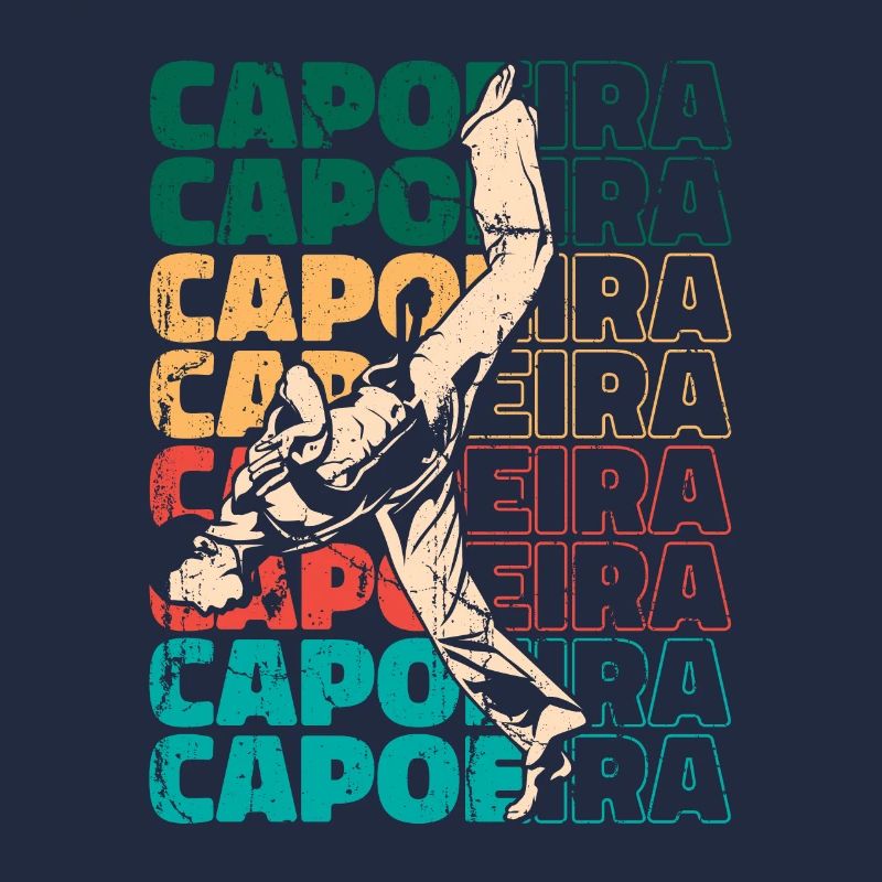 Texte Capoeira Rétro Ginga Capoeirista Danse