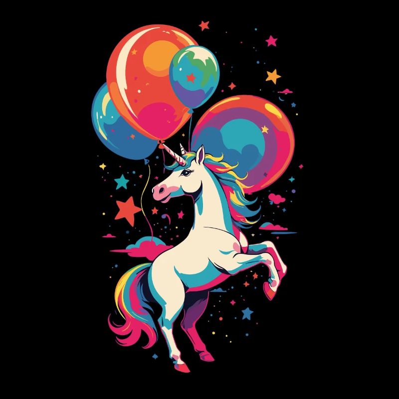 Lustige Einhörner Süßes Einhorn Leuchtende Farben