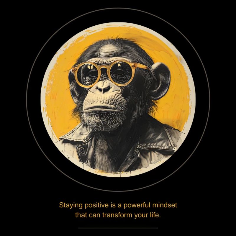 Monkey Sunglasses Cool Saying
