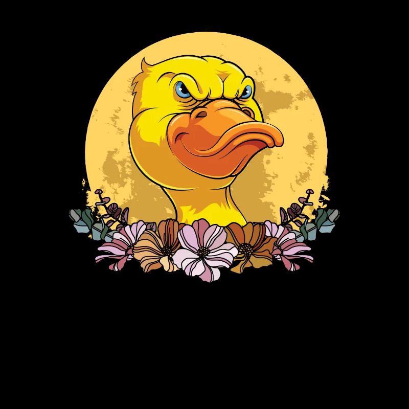 Canard Fleurs Sauvages Lune Florale