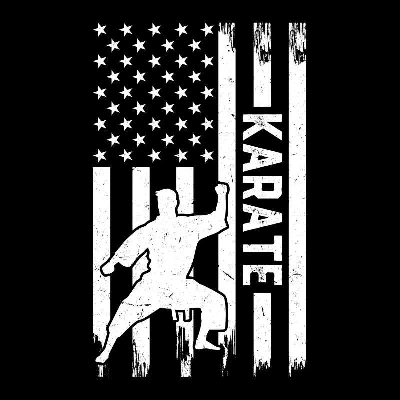 Karaté Drapeau américain Karaté Fighter