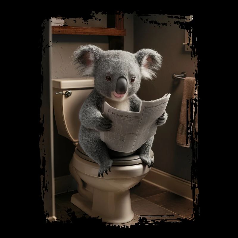Koala-Toilette Geschenk