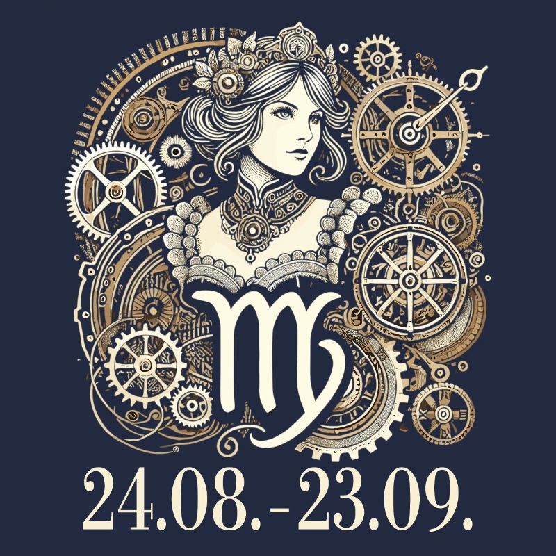 Sternzeichen Jungfrau Steampunk Stil