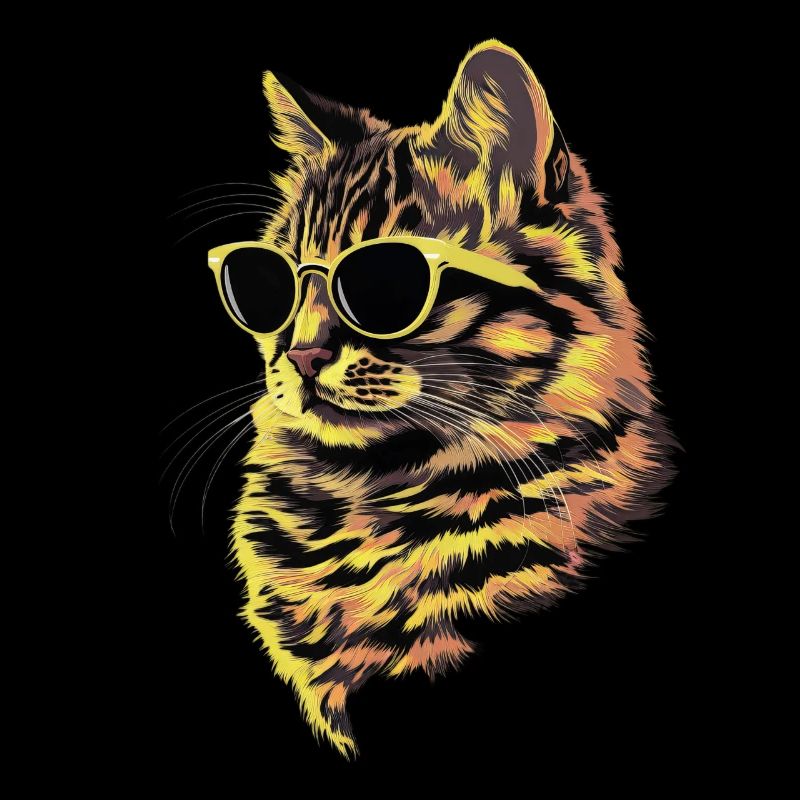 Sonnenbrille mit sibirischer Katze Geschenk