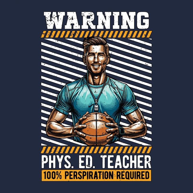 Éducation physique Instructeur Avertissement Phys. Ed. Enseignant Athlètes