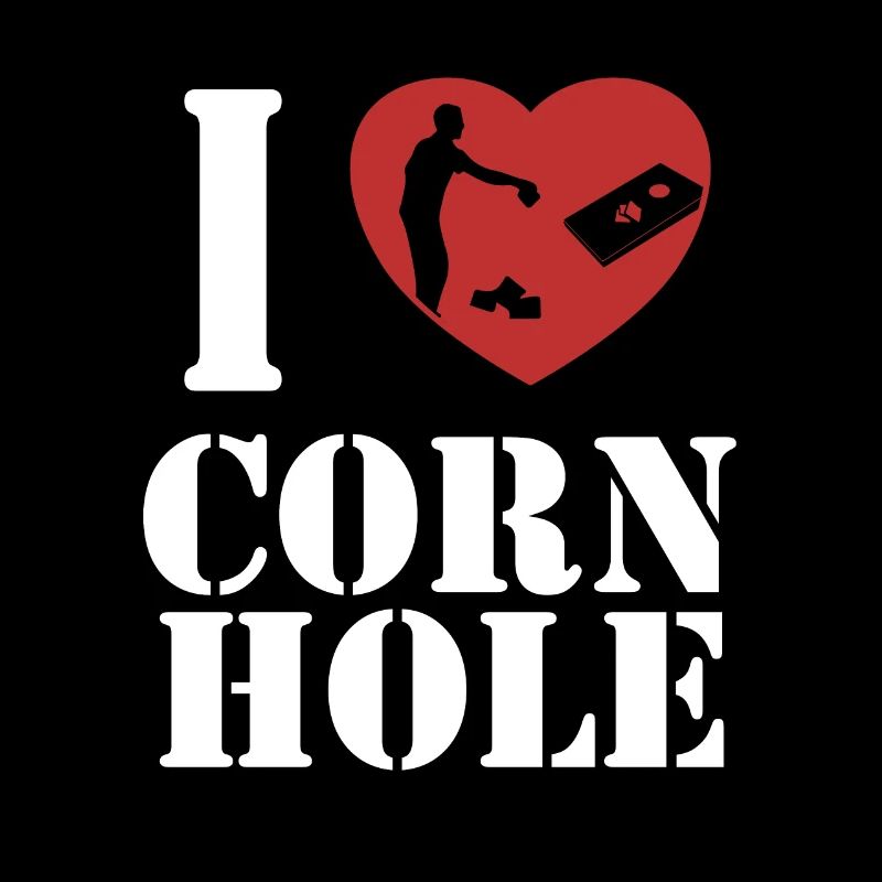 Ich liebe Cornhole Sitzsack Spielbretter Professional