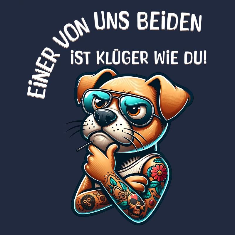 Lustiger Einer von uns beiden ist klüger als du