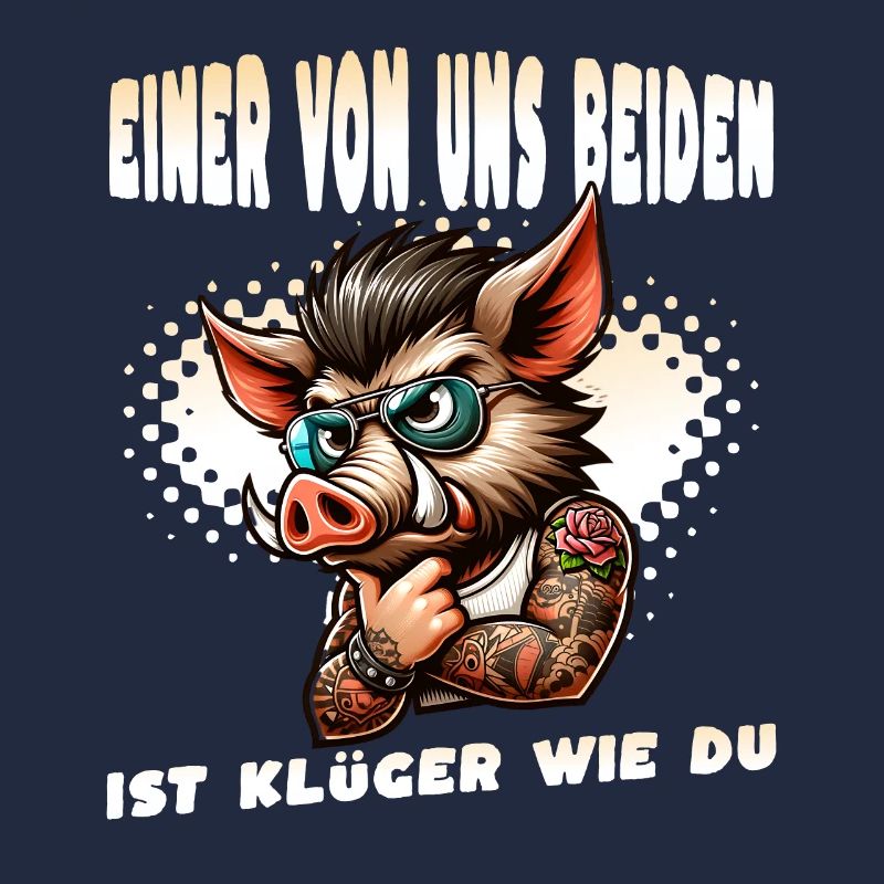 Lustiger Einer von uns beiden ist klüger als du