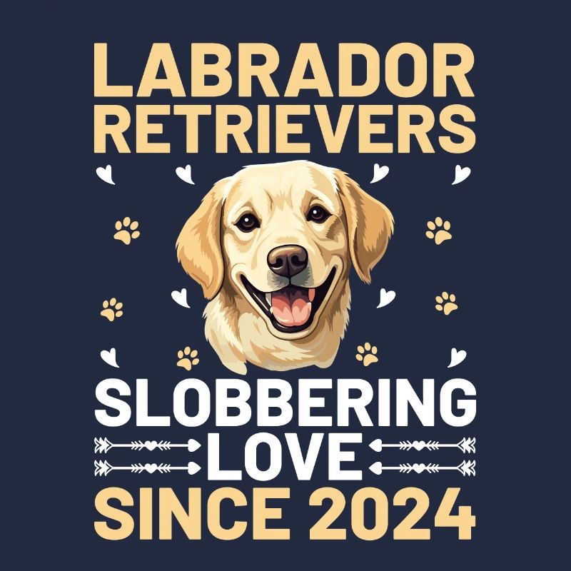 Labrador Retriever sabbernde Liebe seit 2024 Labor