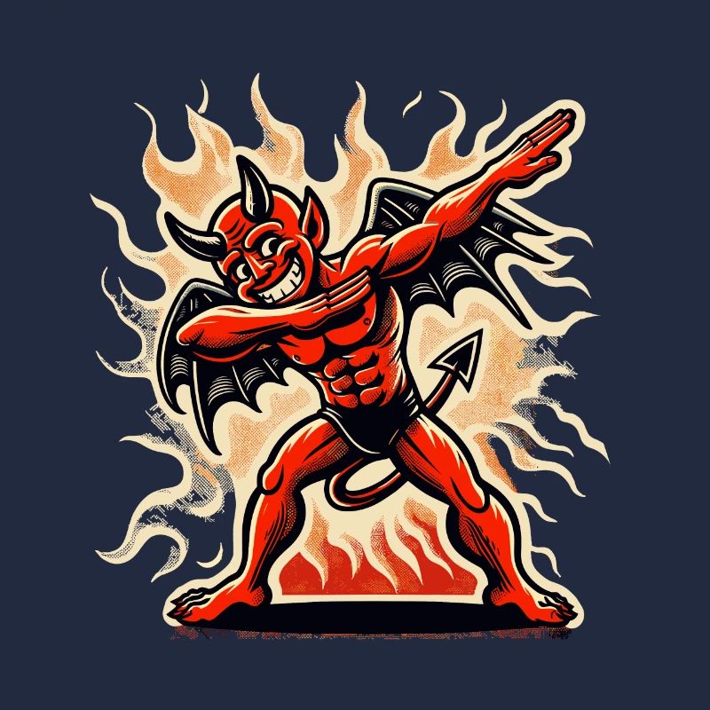 Dabbender Teufel Lustiges Dabbing Design Kostüm