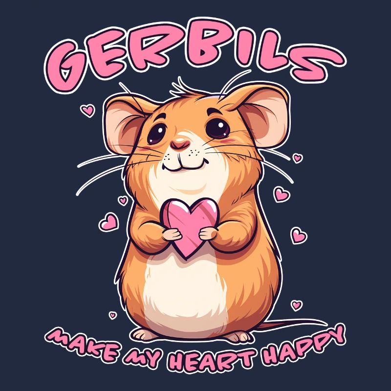 Gerbille disant rat de course drôle gerbille cadeau