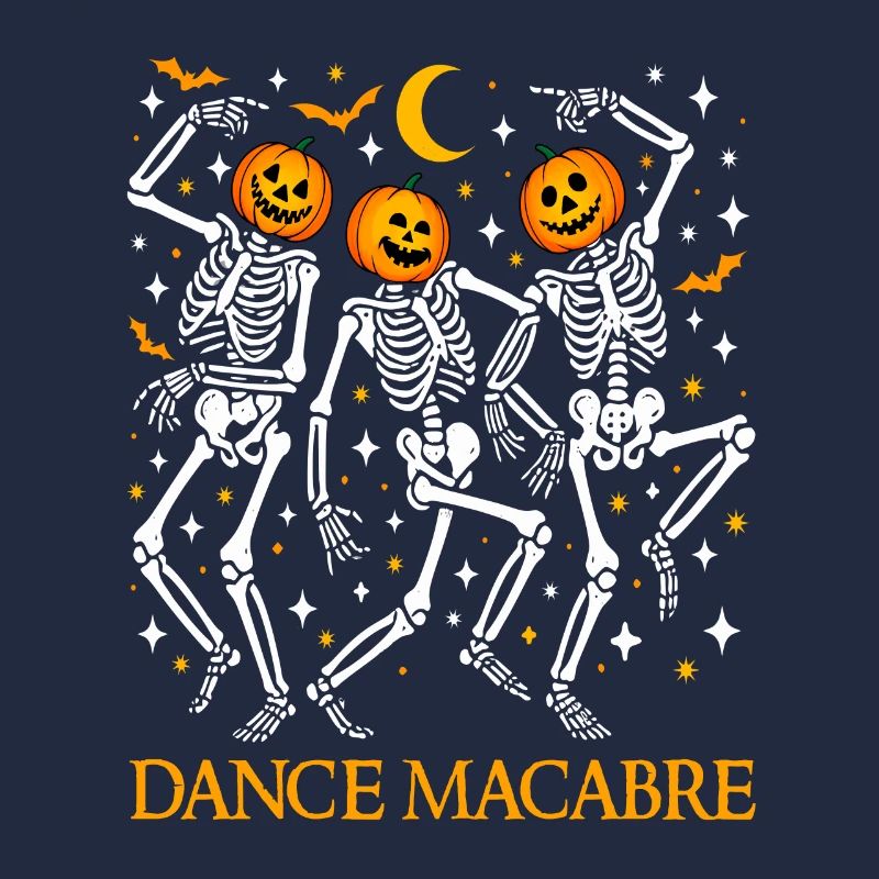 Danse Macabre Dancing Skeletons Funny Halloween