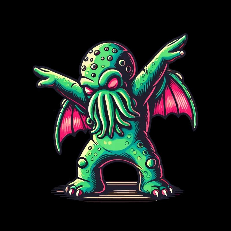 Funny Dancing Cthulhu Tentacle Creature