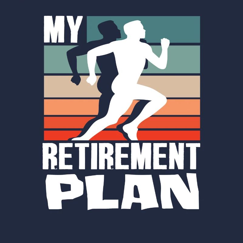 My Retirement Plan Runner Silhouette