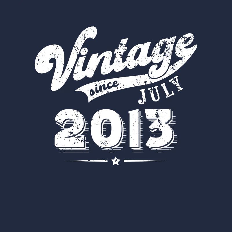 Vintage since July 2013 Geburtstag Geschenk