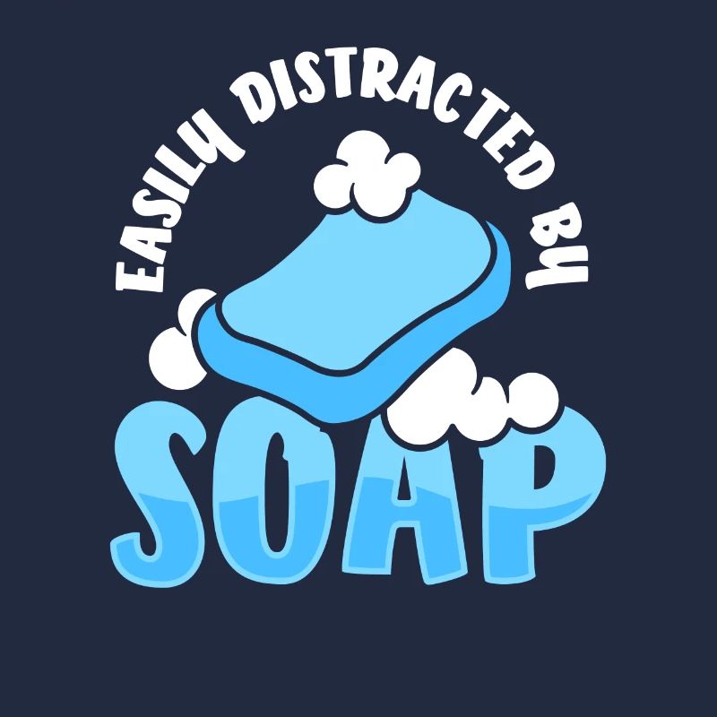 Simplement distrait par la fabrication du savon