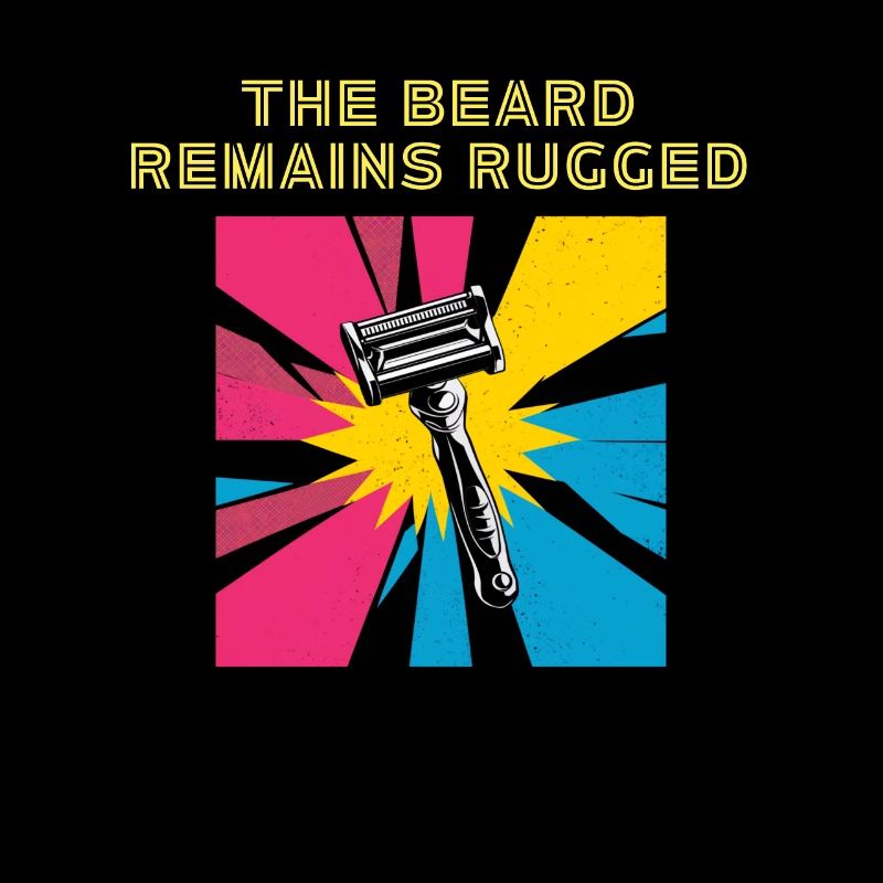 La barbe reste robuste Rasoir vintage design