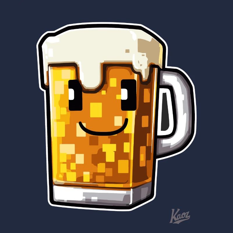Pixel-Handwerker-Bier