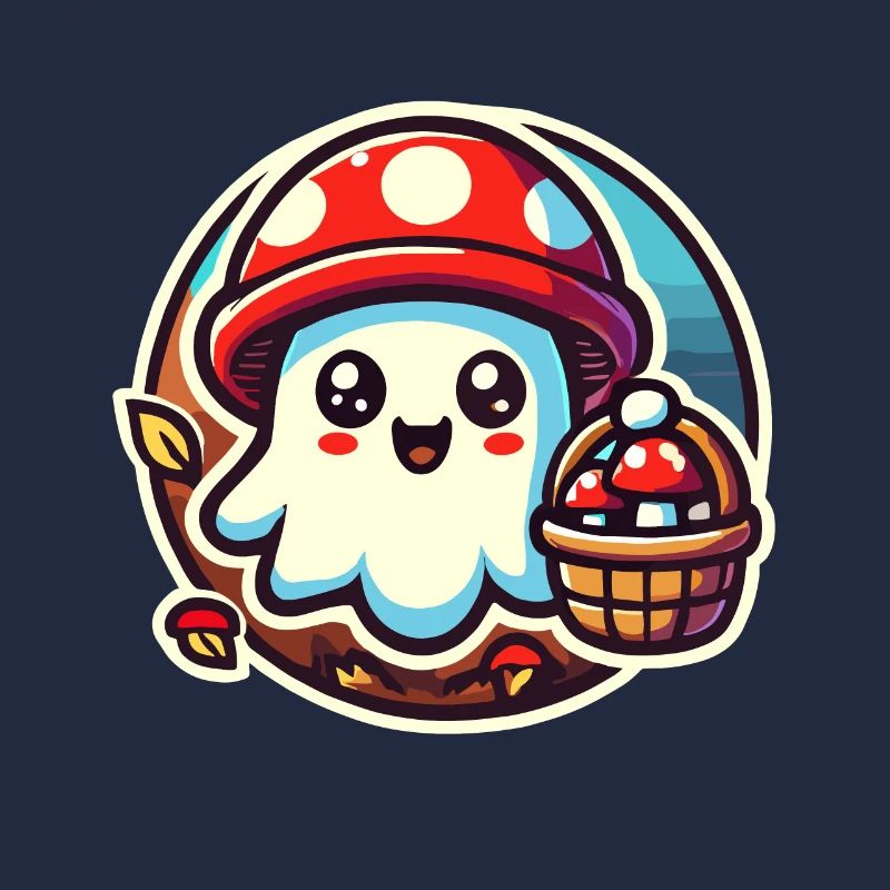 Mushroom Picker Ghost Ghost Mushroom Lover