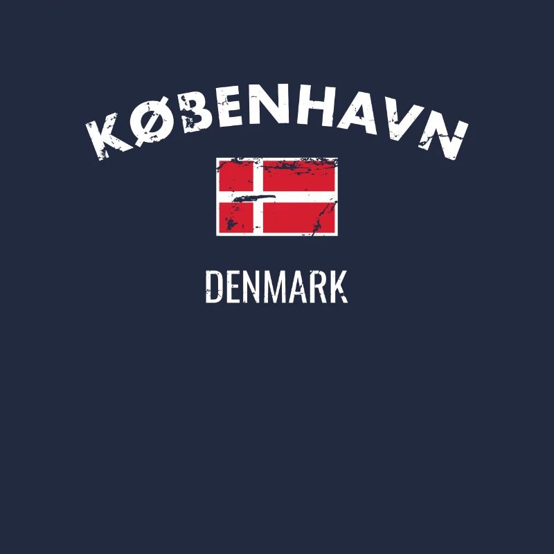 København Danemark Drapeau danois vintage