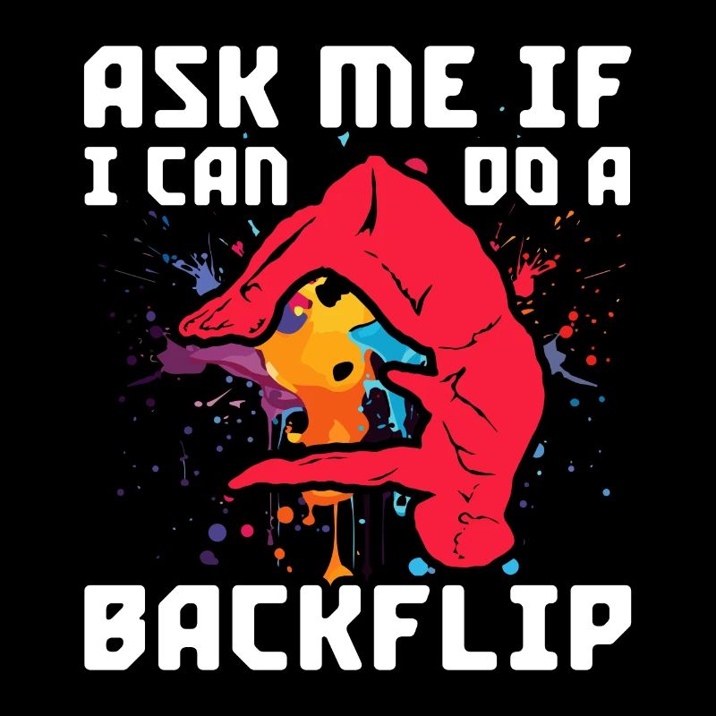 Backflip Salto Akrobatik Parkour Turnen Geschenk