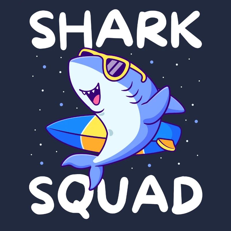 Shark Squad Fun Thème de la plage et du surf