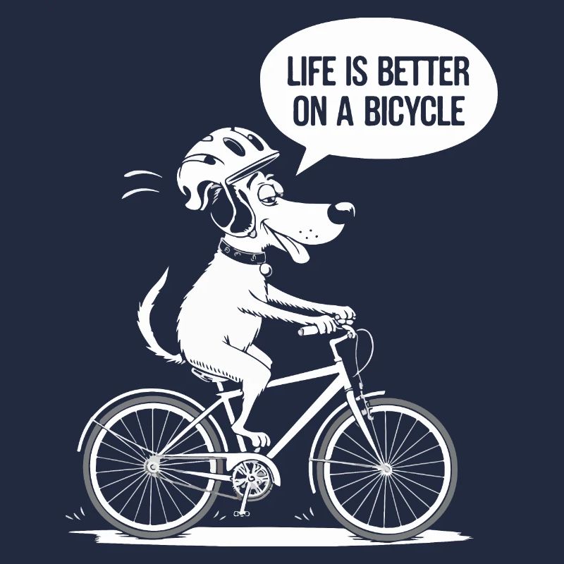 Bicycle Life Better Slogan Design