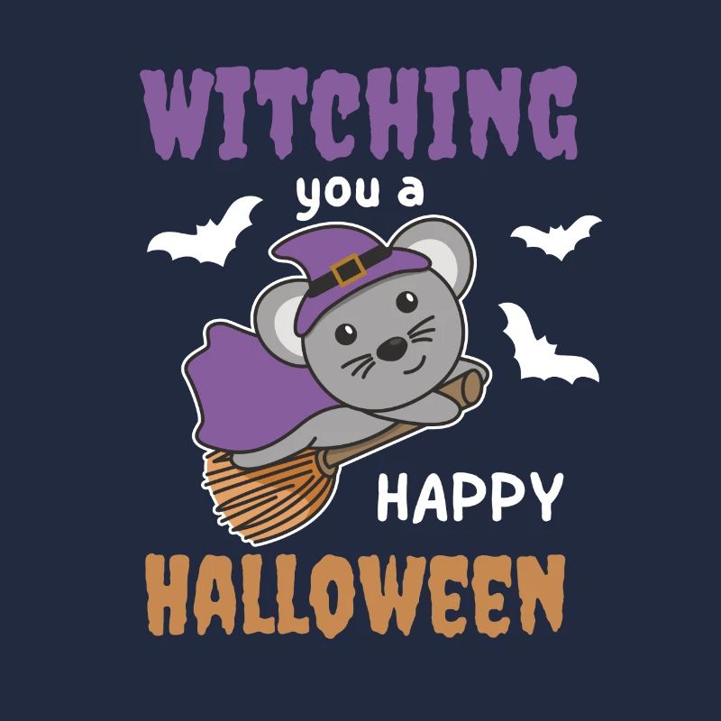 Mouse Witch Witching you a Happy Halloween