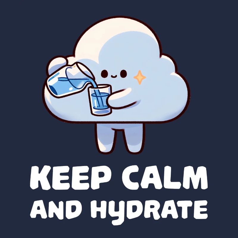 Restez calme et hydratez-vous