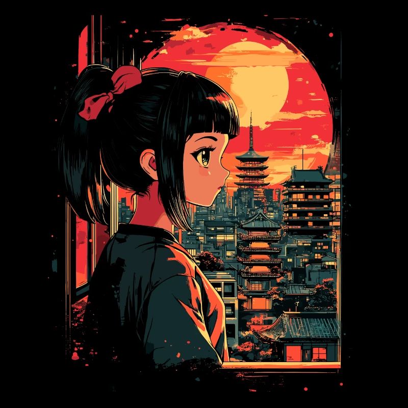 Anime Mädchen Japan