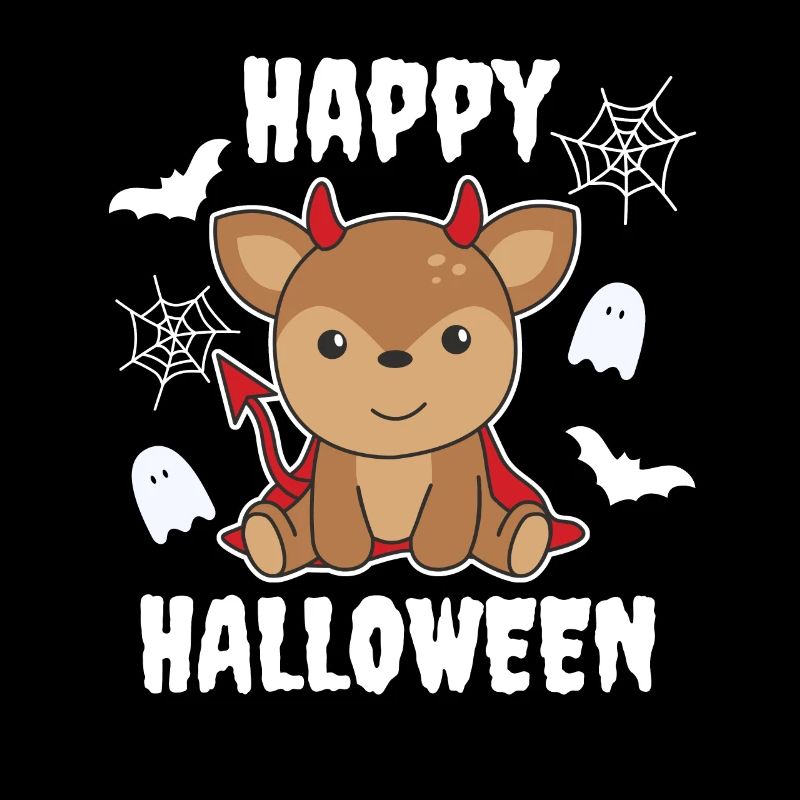 Deer Happy Halloween Cute Devil Witches Costume