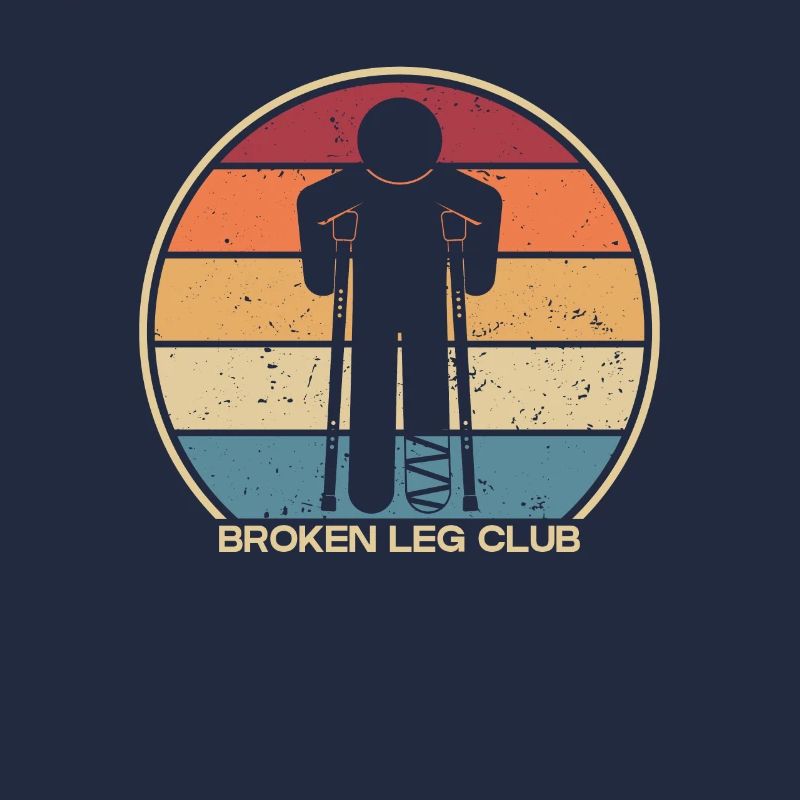 Broken Leg Club Broken Bone Broken Finger Bone