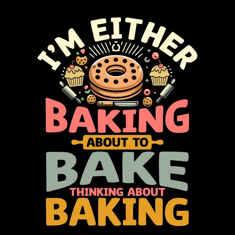 Ich backe entweder, um zu backen, denke an Bak