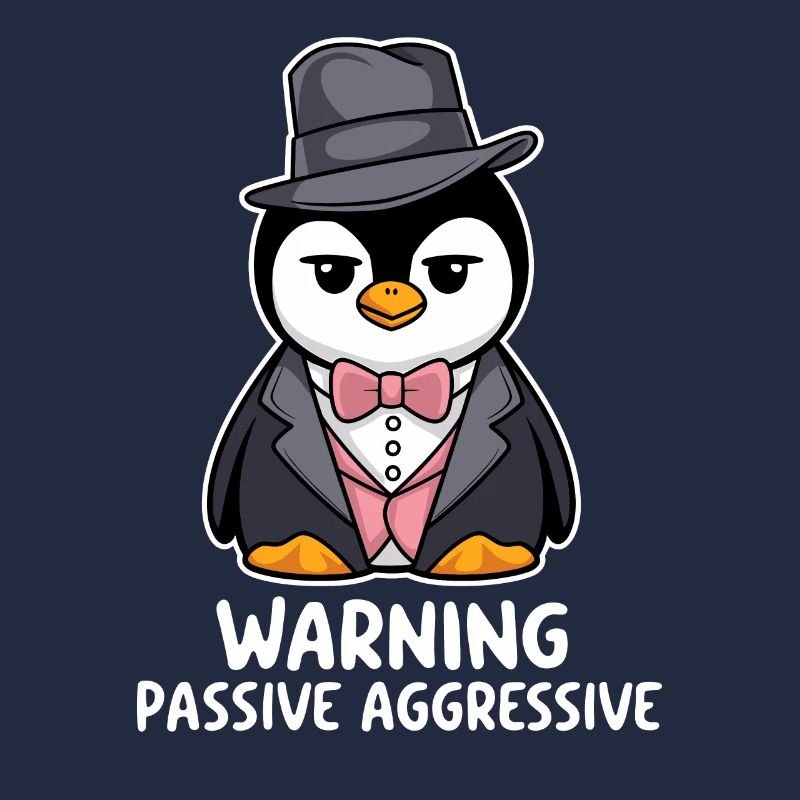 Warnung Vor Passiv Aggressivem Pinguin