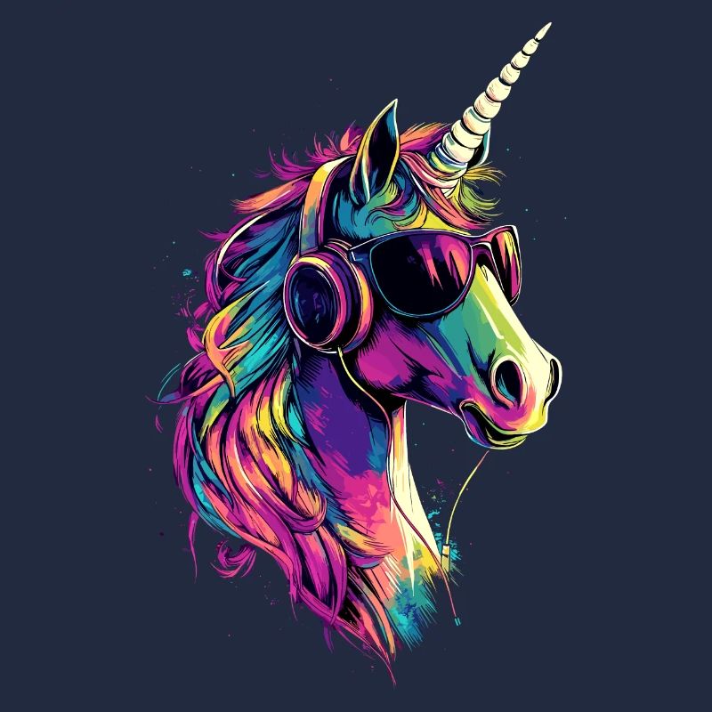 Einhorn Bunt Regenbogen Pferde Reiten Einhörner