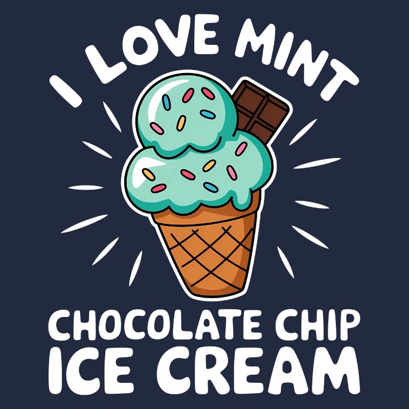 Schoko Minz Eis Spruch Lustiges Minz Eis Geschenk