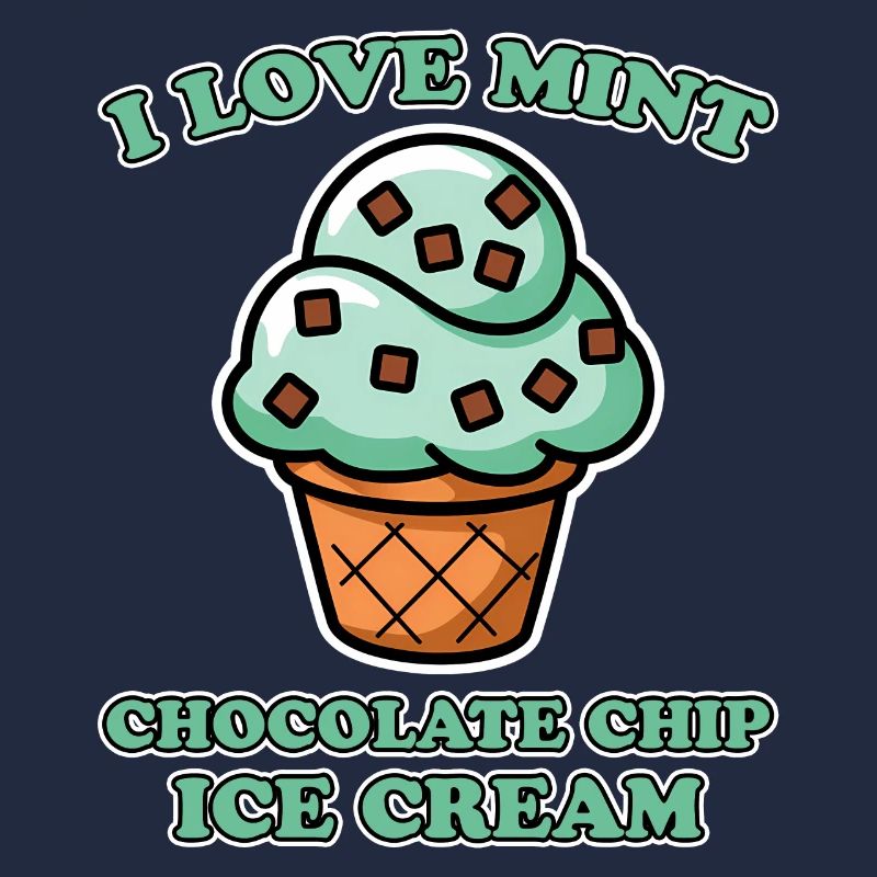 Schoko Minz Eis Spruch Lustiges Minz Eis Geschenk