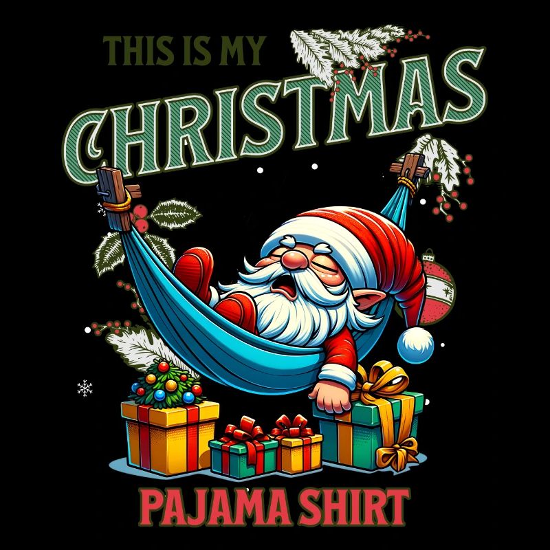 Dormez paresseux Père Noël C’est mon pyjama de Noël
