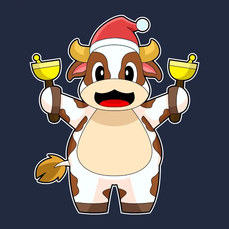 Cloches de Noël Vache Noël