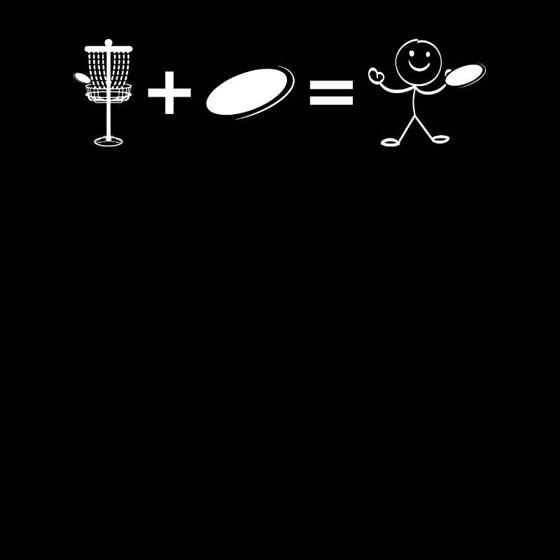 Disc Golf Basket + Disc Golf = Funny Stick Figure